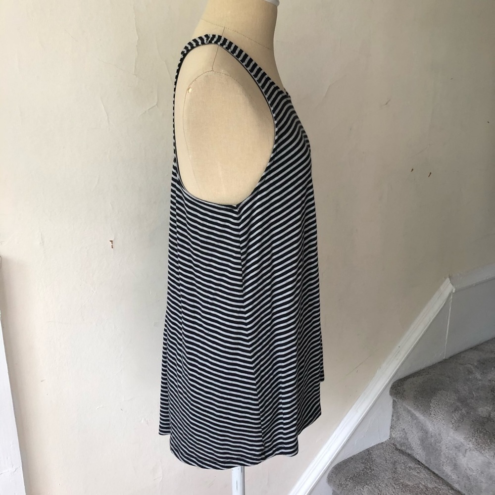 Athleta Crossroad Striped High Neck Modal Tank Top - Picture 5 of 10
